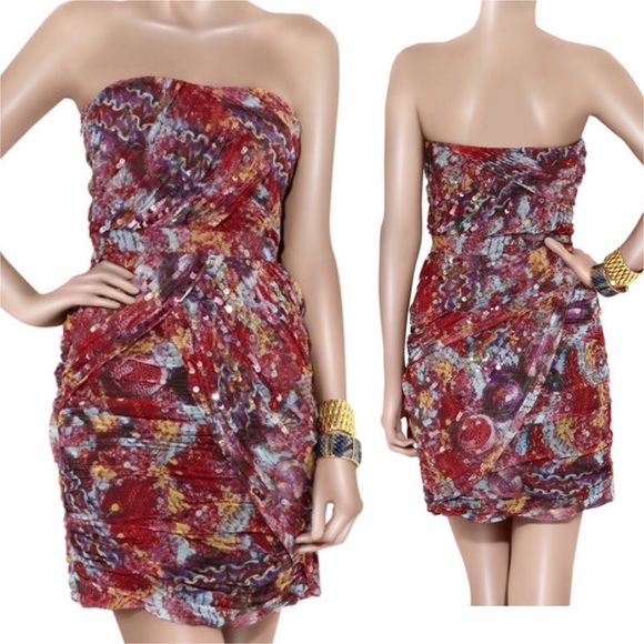 Diane Von Furstenburg Garvin Silk Minidress - Picture 2 of 3